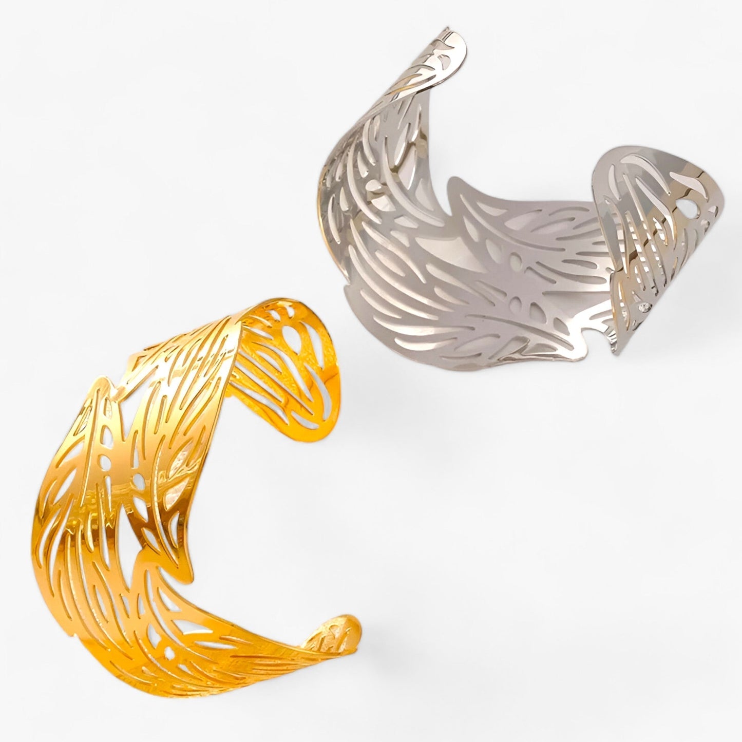 Armband aus Edelstahl mit Blattmotiv - Verleiht Ihrem Alltag Eleganz