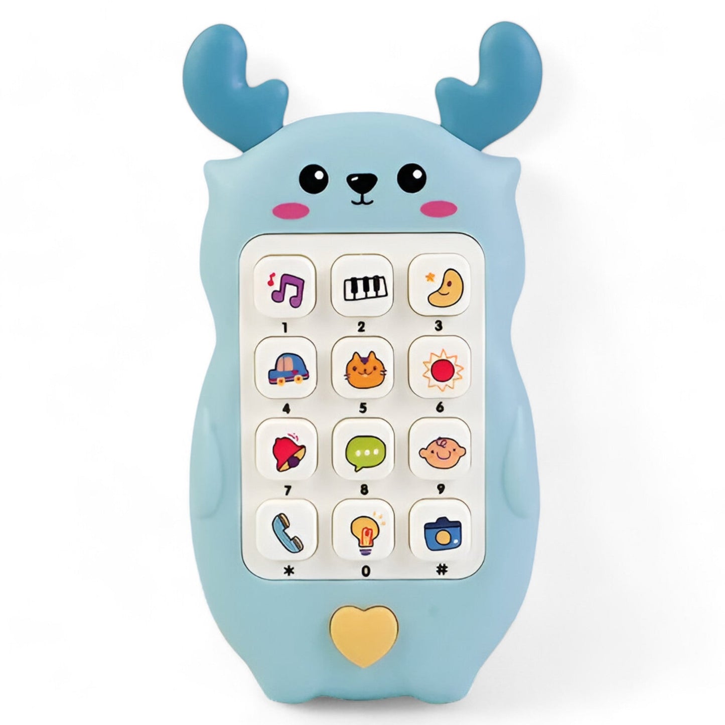 Baby-Spielzeugtelefon - Beruhigende Musik und Interaktives Spiel