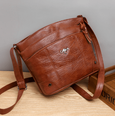 Vintage Leder Schultertasche