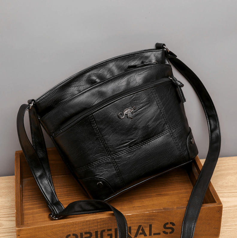Vintage Leder Schultertasche