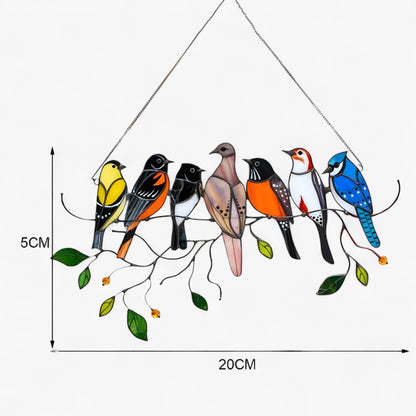 Acryl Vogel Sonnenfänger – Glas-in-Loot Design Fensterdekoration