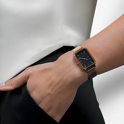 Elisabeth | Rechteckige Uhr - Zeitloses Design