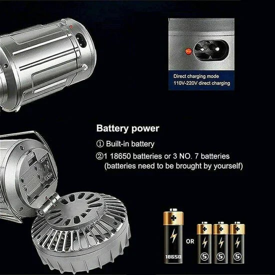 CampMaster™ - 6-in-1 tragbare Solar-LED-Campinglampe