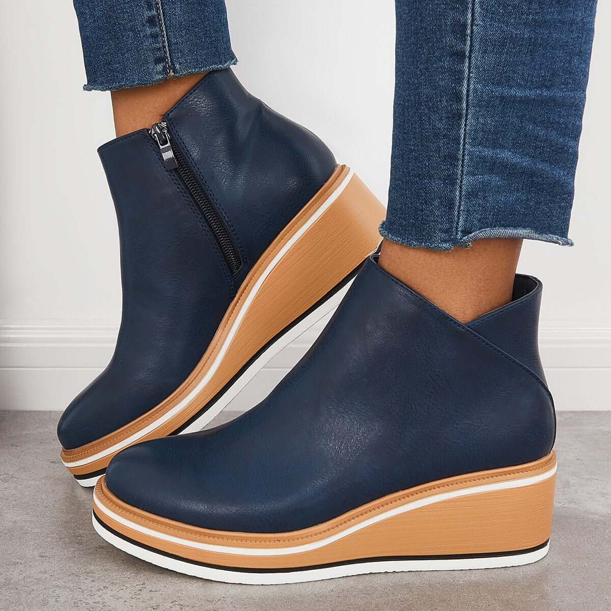 Stilvoller Keilabsatz-Stiefel – Mila