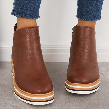 Stilvoller Keilabsatz-Stiefel – Mila