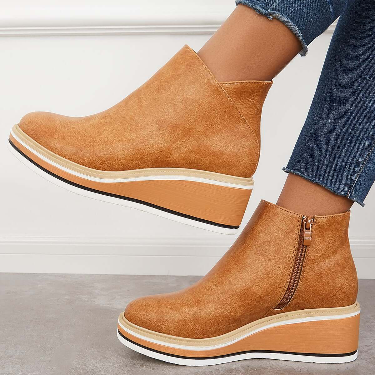 Stilvoller Keilabsatz-Stiefel – Mila