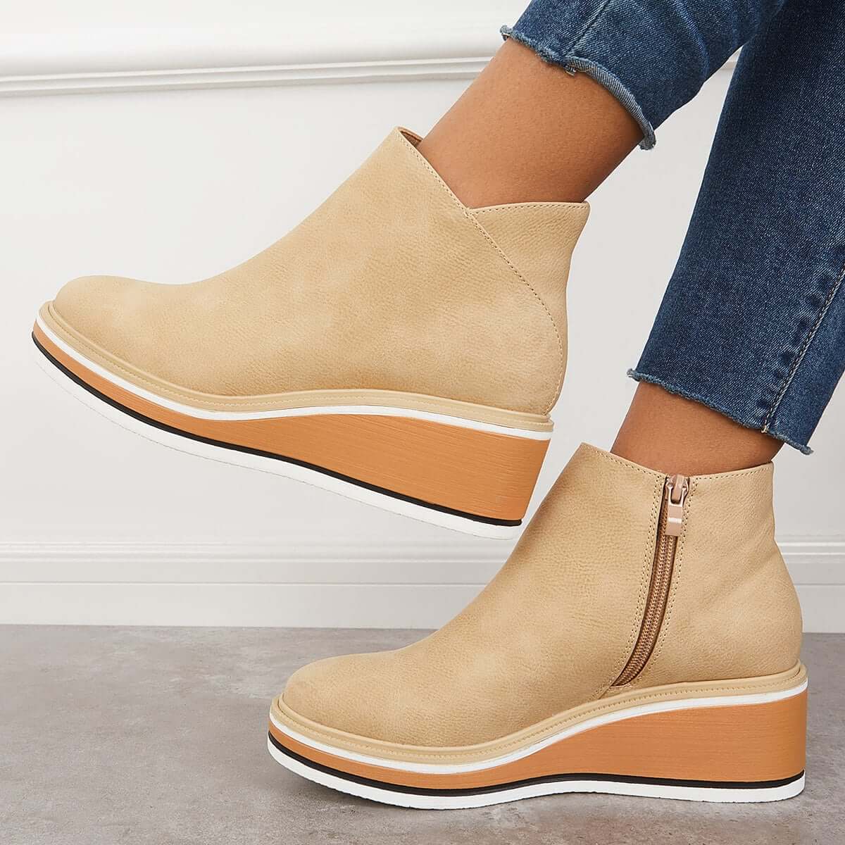 Stilvoller Keilabsatz-Stiefel – Mila