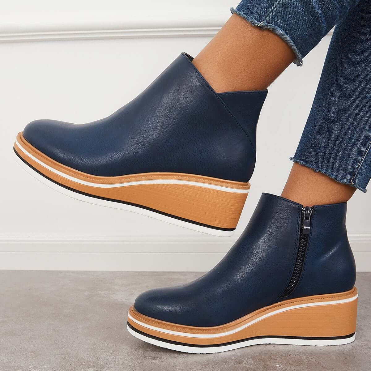 Stilvoller Keilabsatz-Stiefel – Mila