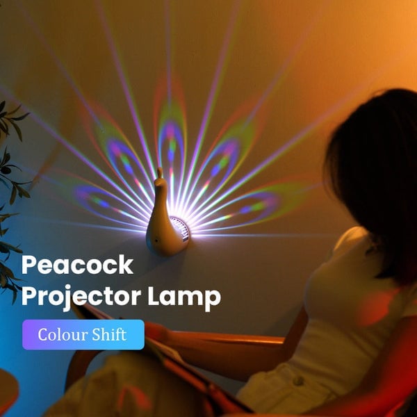 GlowFeather™ - Peacock LED-Projektor