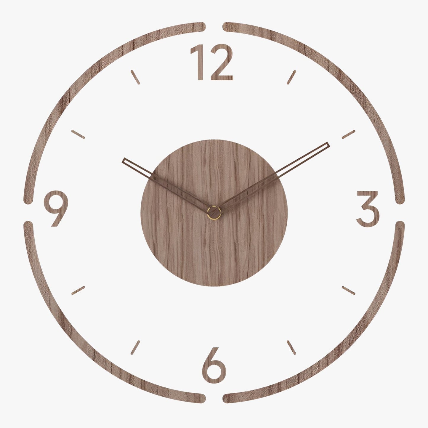 Nordische Stille | 14 Zoll Massivholz Wanduhren - Fügt Eleganz zu jedem Raum hinzu