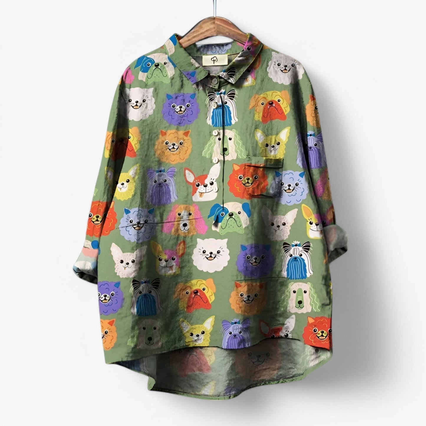 Jane | Hemd mit grafischem Druck – stilvoll und auffällig