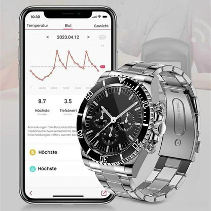 Nexos Pro Smartwatch - Unzerstörbare Militär-Gesundheitsuhr (2025) - Sonderaktion 1+1 Gratis