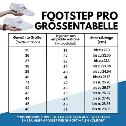 Footstep Pro - ergonomische & rutschfeste Komfortschuhe (2025)