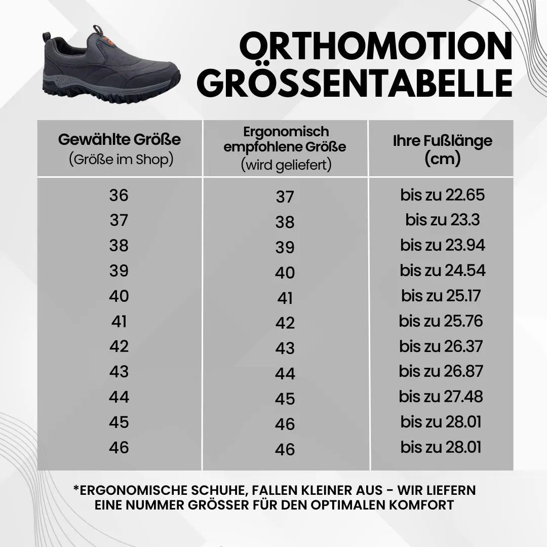 OrthoMotion Schuh für Tragekomfort