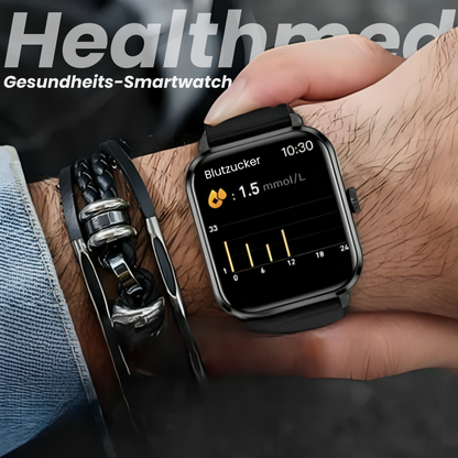 Healthmed Gesundheits-Smartwatch - zur Überwachung von Blutzucker - Sonderaktion 1+1 Gratis