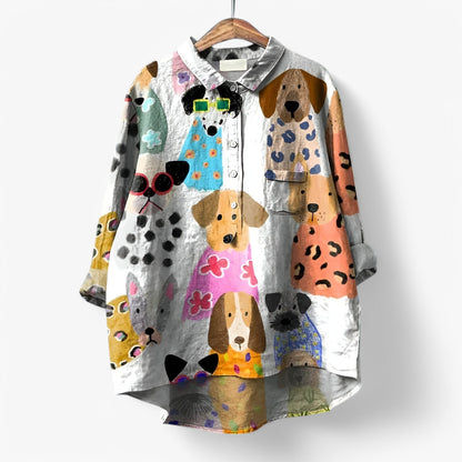 Jane | Hemd mit grafischem Druck - stilvoll und auffällig