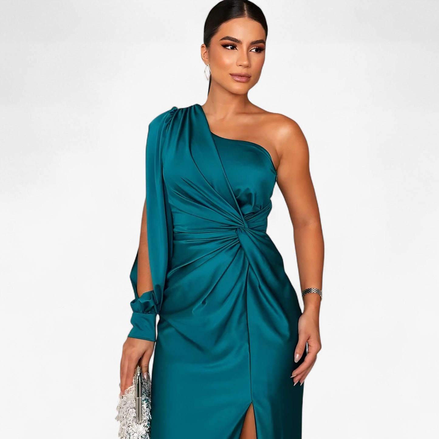 Camilla | Damen Satin-Kleid