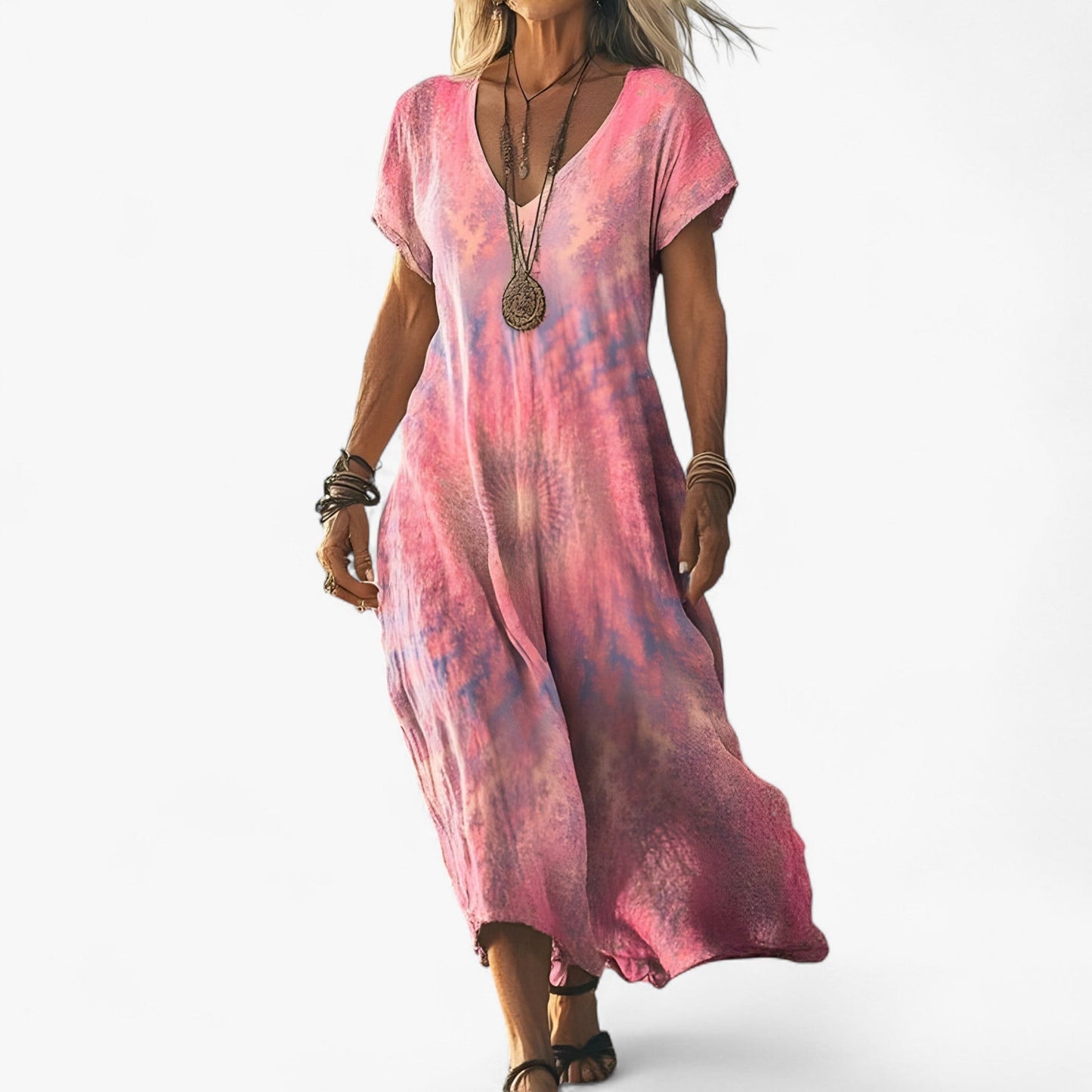 Marie - Vintage-Gradient-Kleid