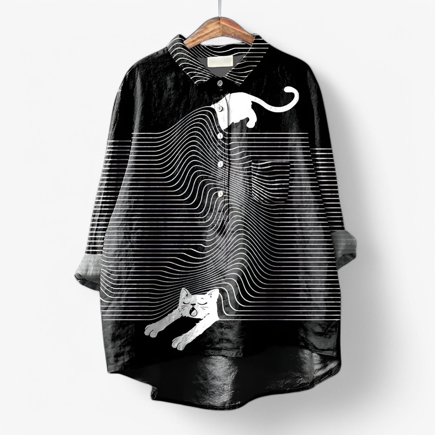 Jane | Hemd mit grafischem Druck - stilvoll und auffällig