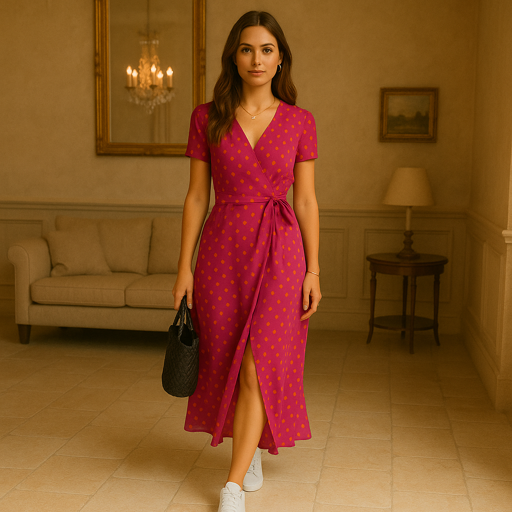 Nery - Elegantes Kleid mit V-Ausschnitt