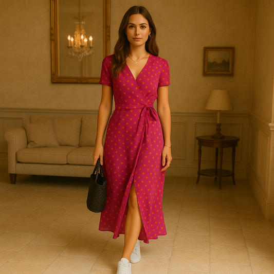 Nery - Elegantes Kleid mit V-Ausschnitt