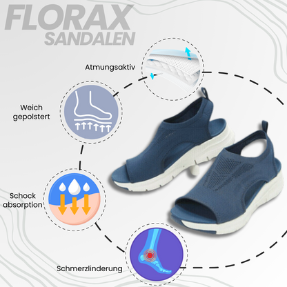 Florax - ergonomische, rutschfeste & schmerzlindernde Komfort-Sandalen