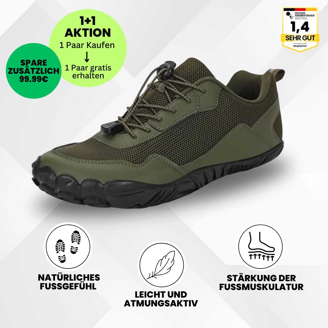 EarthWalk - orthopädischer & wasserdichter Barfußschuh für Herbst und Winter - Sonderaktion 1+1 Gratis
