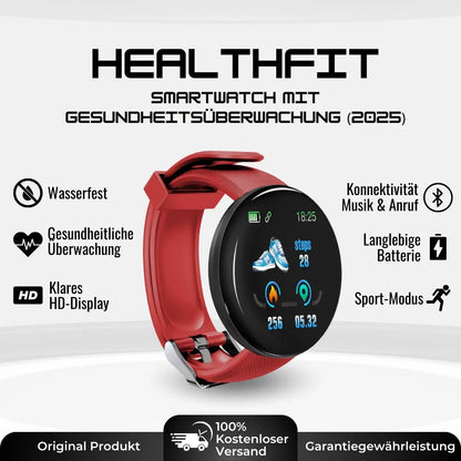 HealthFit - Gesundheits u.-Fitness-Smartwatch (2025)