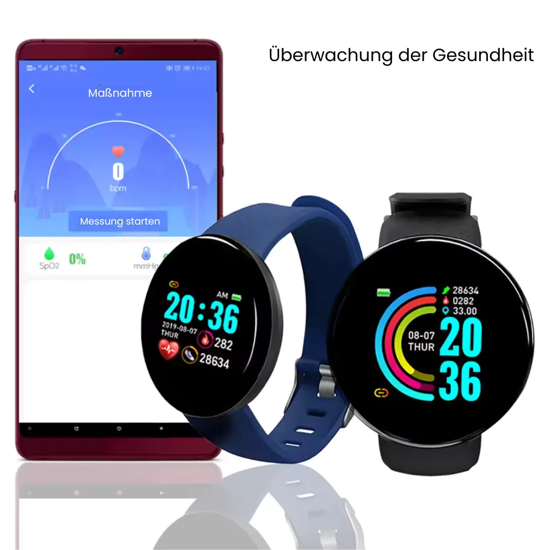 HealthFit - Gesundheits u.-Fitness-Smartwatch (2025) - Sonderaktion 1+1 Gratis