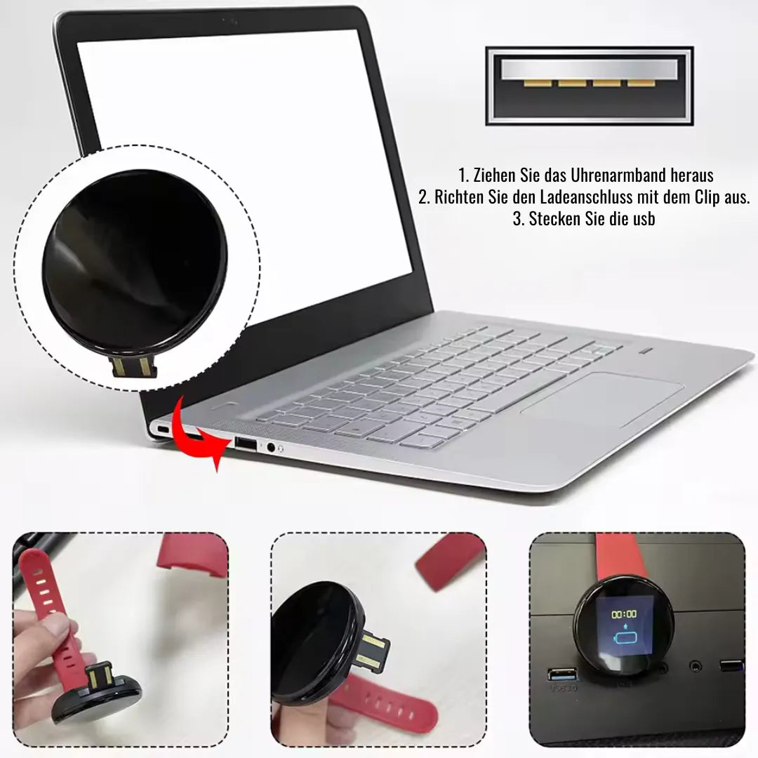 HealthFit - Gesundheits u.-Fitness-Smartwatch (2025) - Sonderaktion 1+1 Gratis