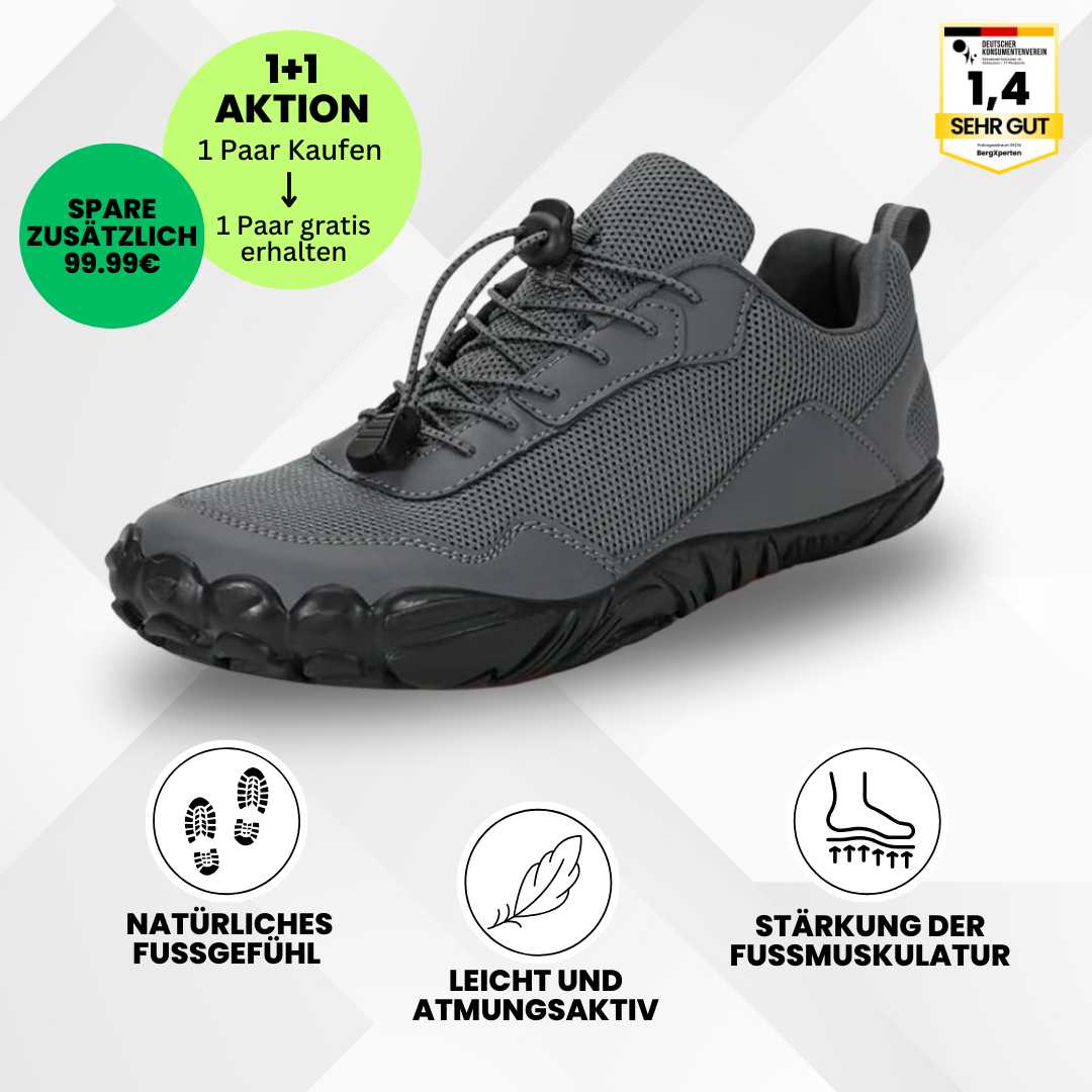 EarthWalk - orthopädischer & wasserdichter Barfußschuh für Herbst und Winter - Sonderaktion 1+1 Gratis
