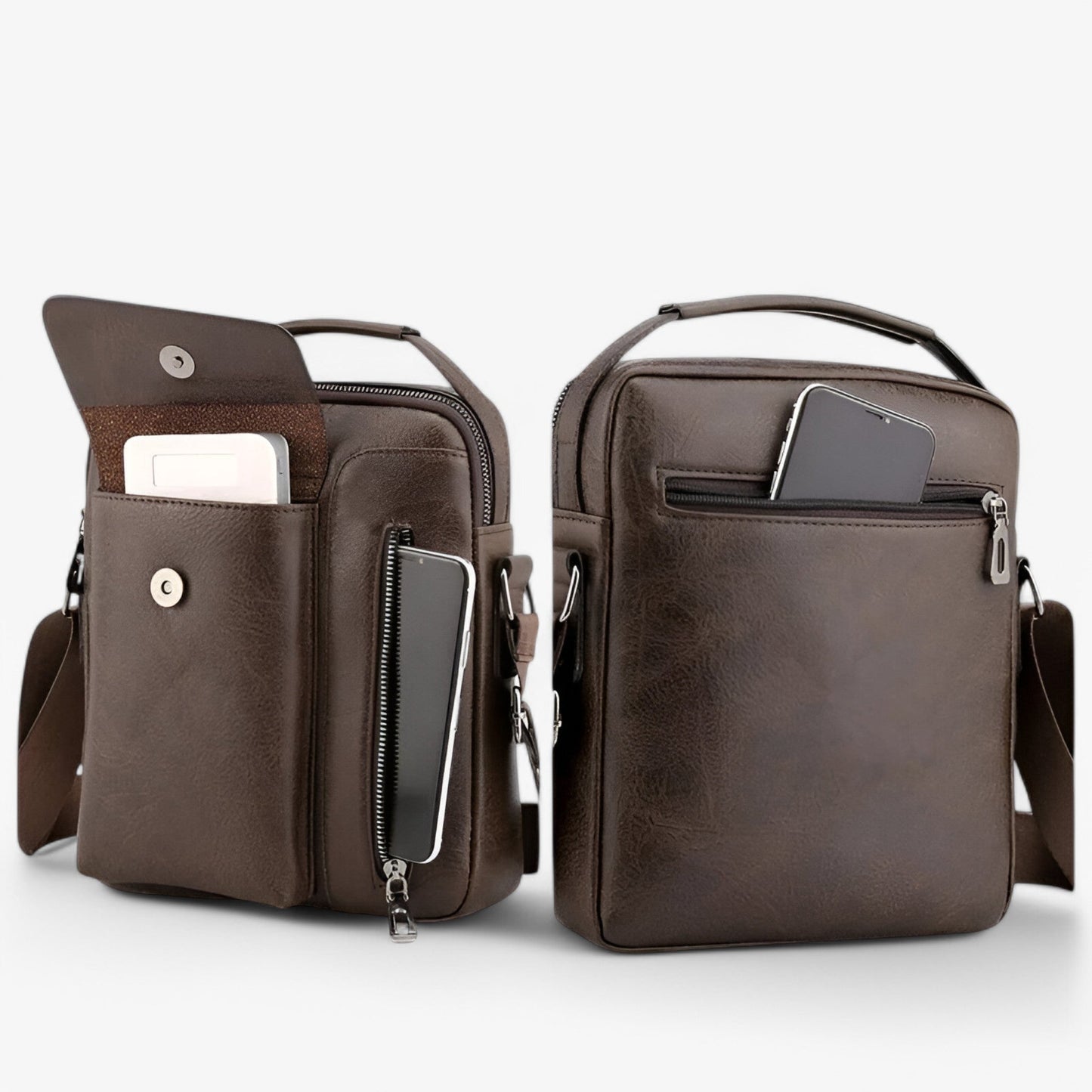 Prestige™ – Luxus Leder Schultertasche für Stil und Funktionalität