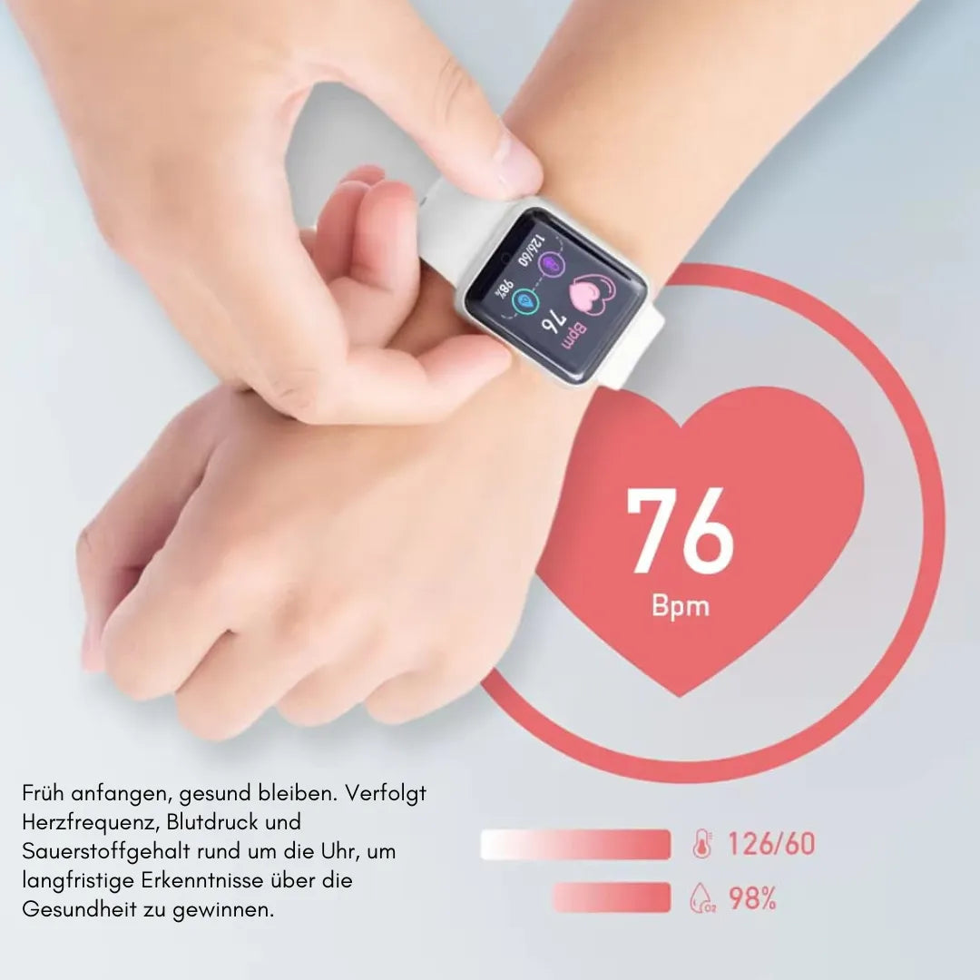 FitLife - Gesundheits u.-Fitness -Smartwatch (2025) - Sonderaktion 1+1 Gratis