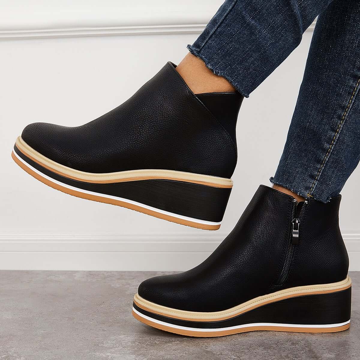 Stilvoller Keilabsatz-Stiefel – Mila