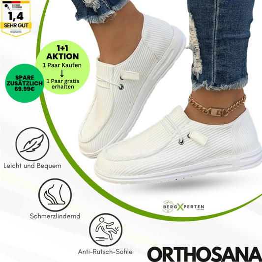 OrthoSana - orthopädische schmerzlindernde Freizeitschuhe für Damen - Sonderaktion 1+1 Gratis