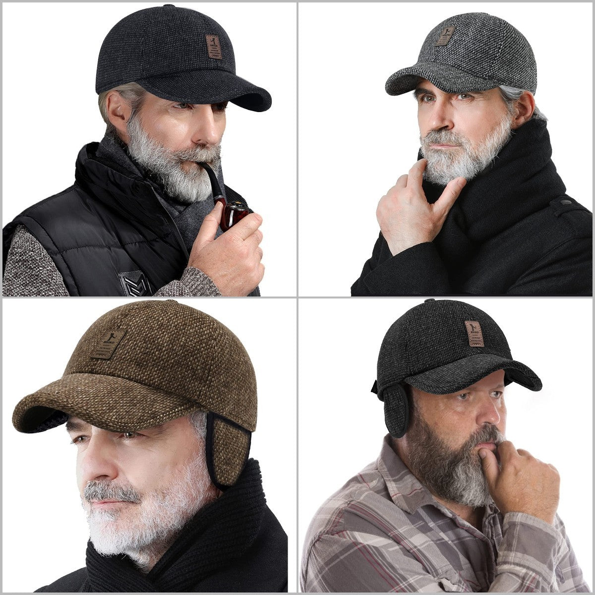 SnapHat™ - Strick Winter Baseballcap