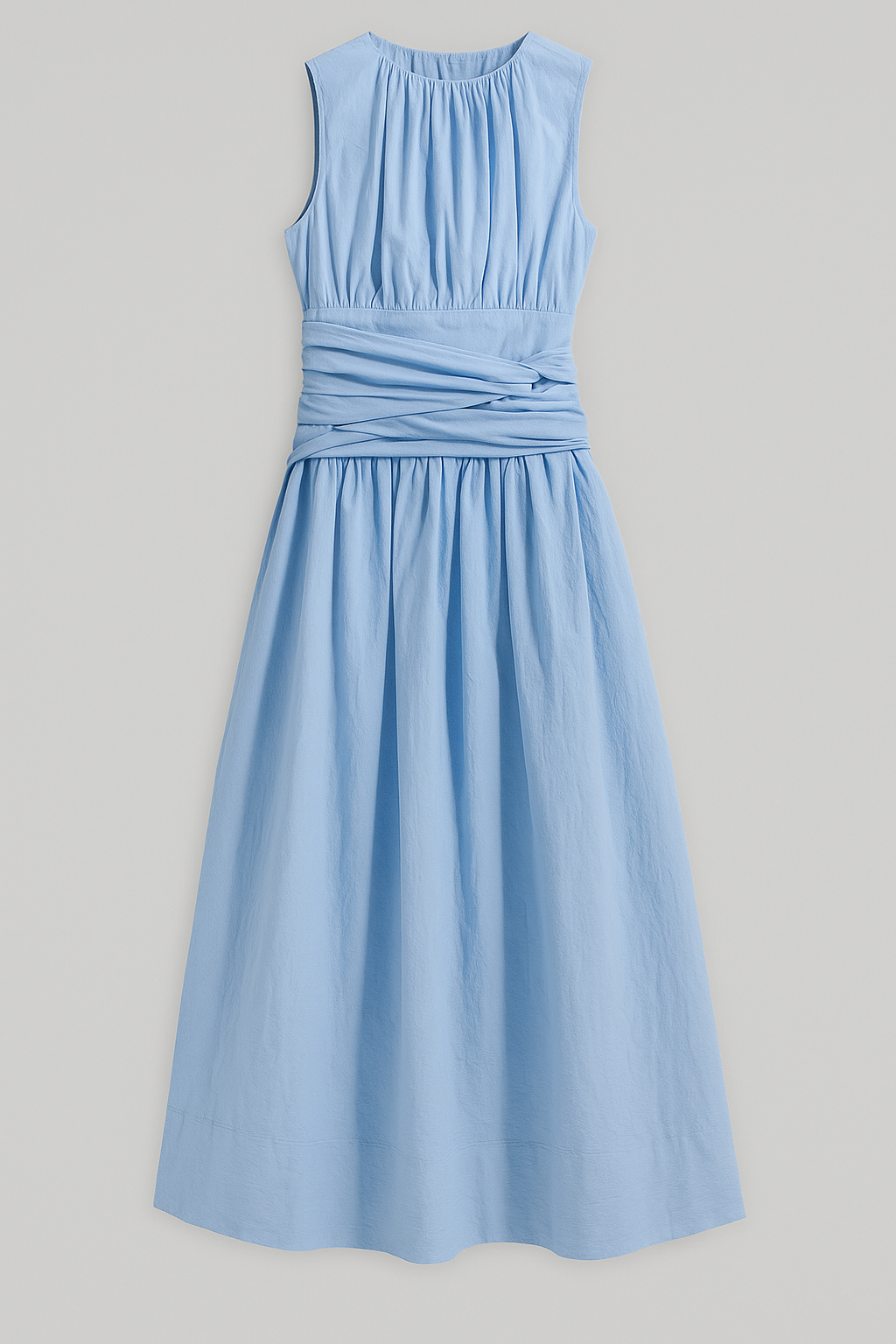 Selene | Figurbetontes Midikleid mit dünnen Trägern und seitlichem Schlitz