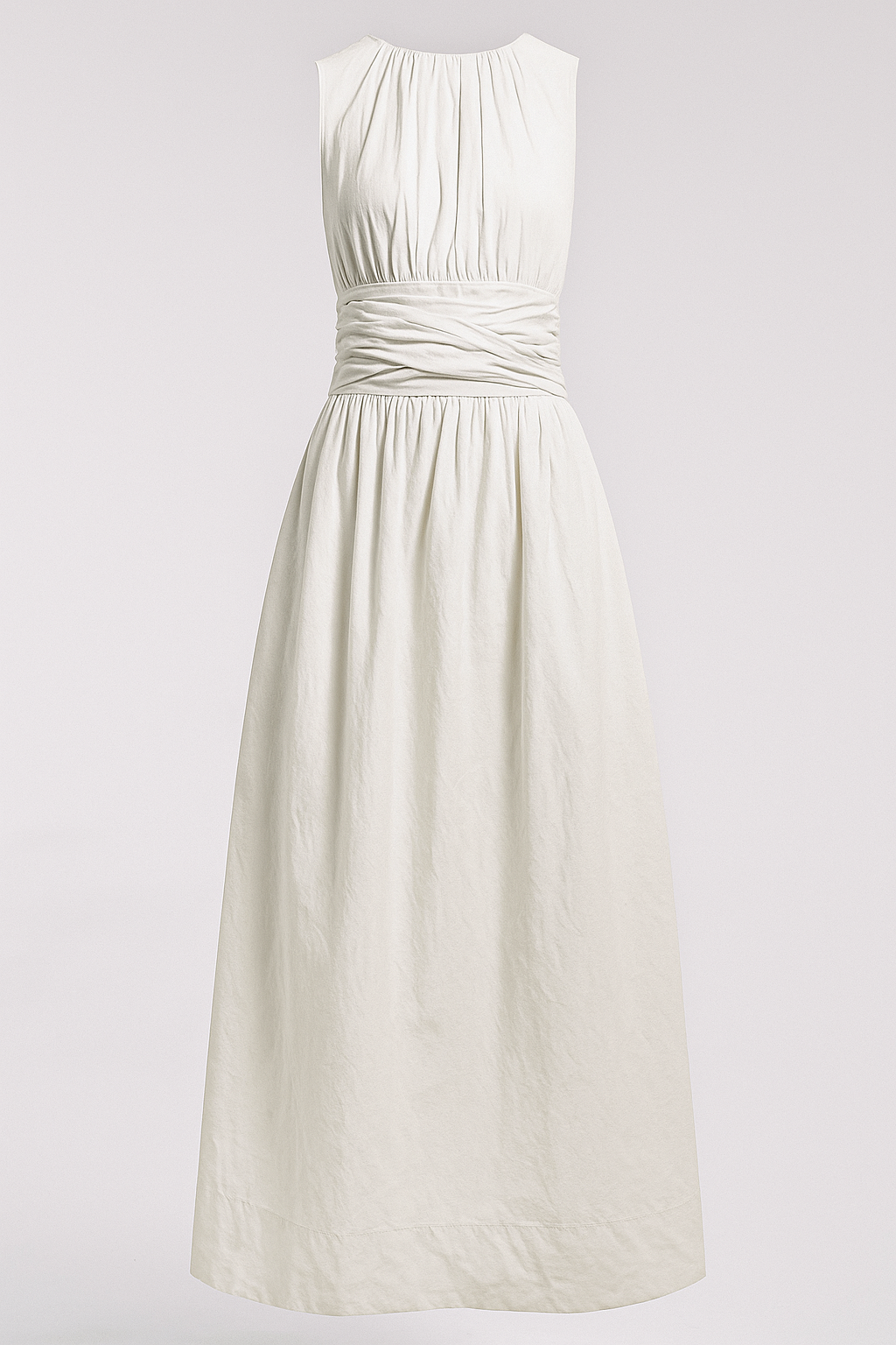 Selene | Figurbetontes Midikleid mit dünnen Trägern und seitlichem Schlitz