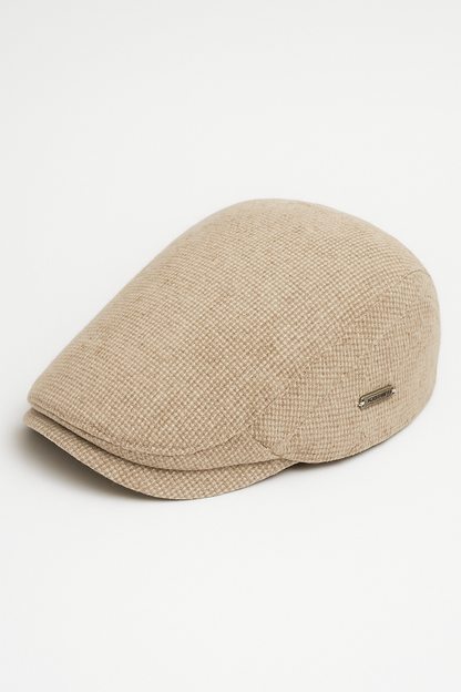 Milano | Klassische Flat Cap aus Baumwollmischung in Beige