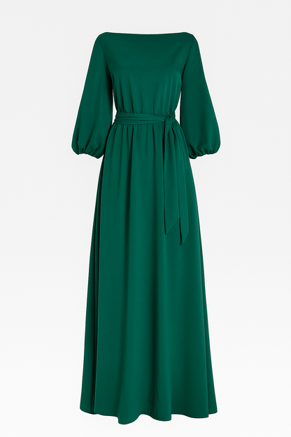 Clara | Elegantes Maxikleid mit Gürtel