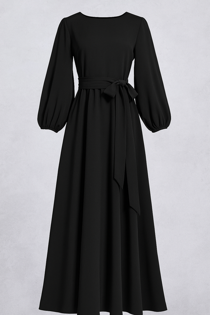 Clara | Elegantes Maxikleid mit Gürtel