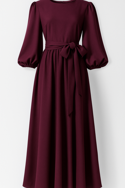Clara | Elegantes Maxikleid mit Gürtel