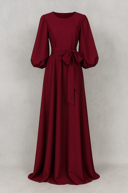Clara | Elegantes Maxikleid mit Gürtel