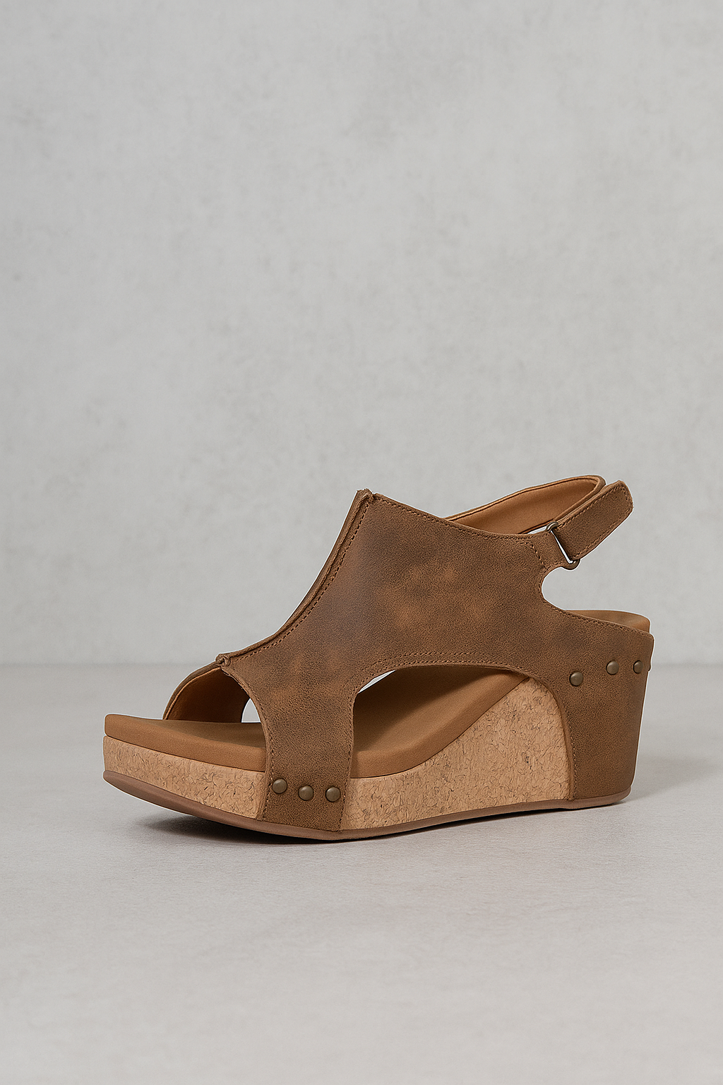 Sienna | Damen Keilsandalette aus Wildleder mit Korksohle