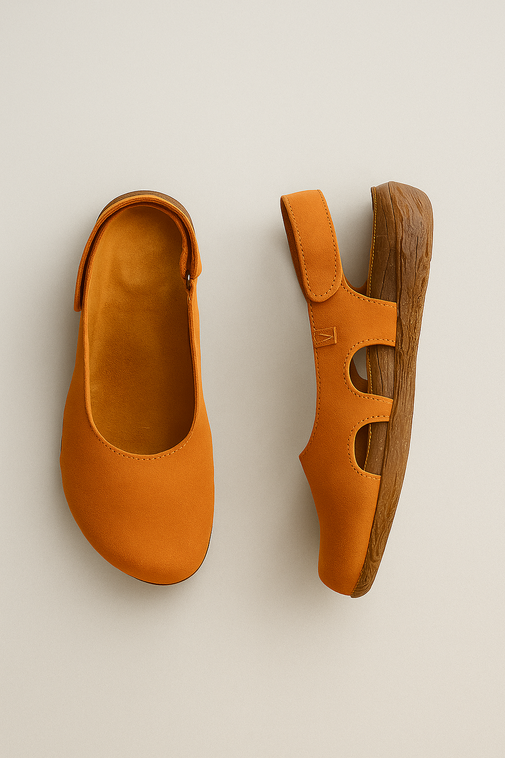 Ophelia | Keilsandalen aus Kunstleder mit Korkabsatz