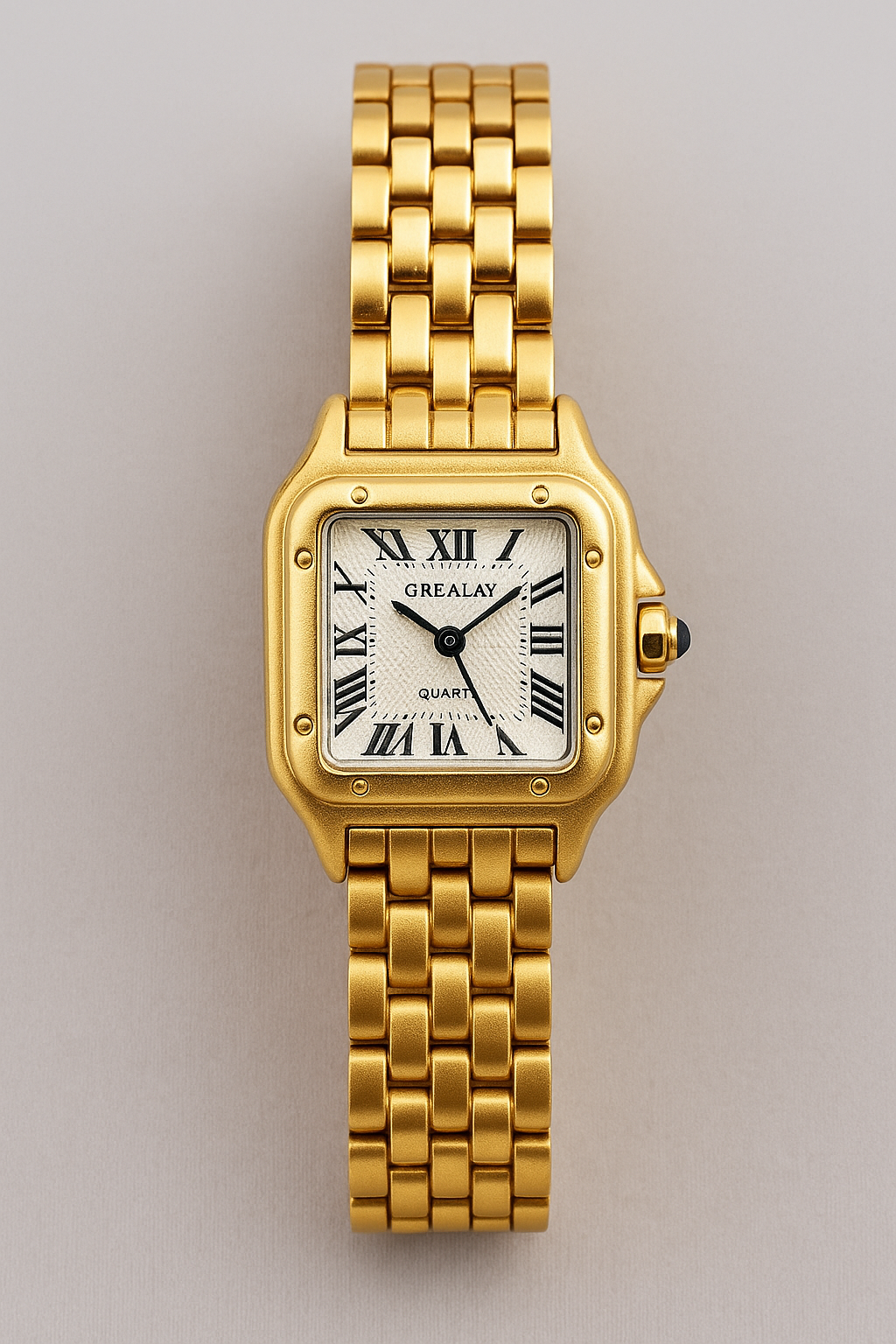 George | Luxuriöse zweifarbige Uhr mit goldenen Akzenten