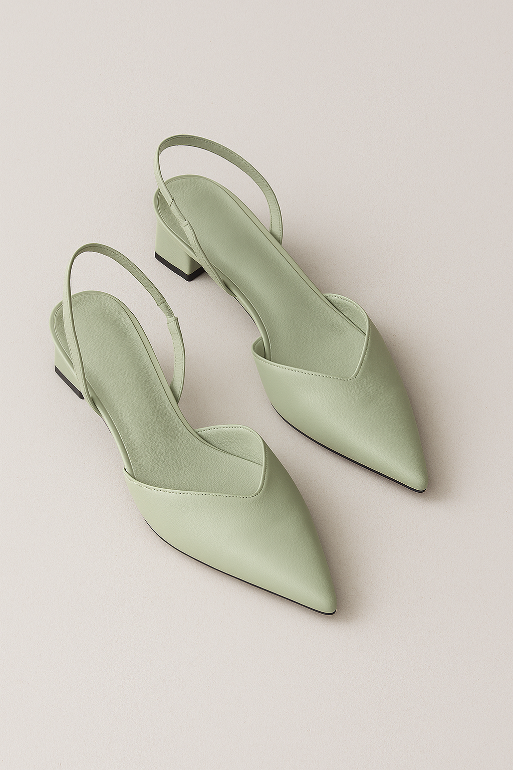 Matilda | Elegante Slingback-Schuhe mit spitzer Kappe & modernem Blockabsatz