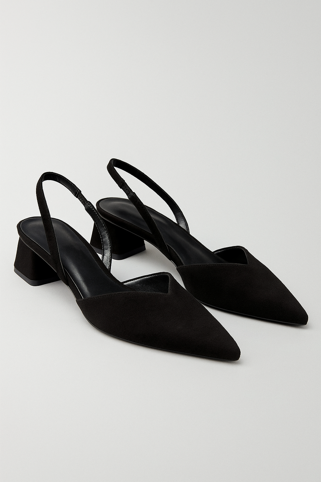 Matilda | Elegante Slingback-Schuhe mit spitzer Kappe & modernem Blockabsatz