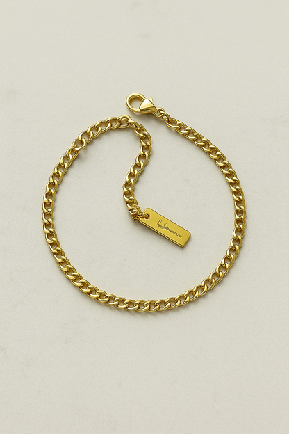 Elias | Cuban classic feines Gliederarmband in Gold oder Silber