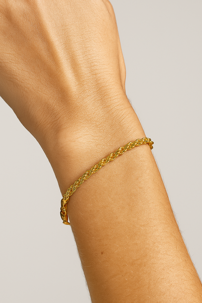 Matteo | Snake-Armband luxuriös in Gold & Silber